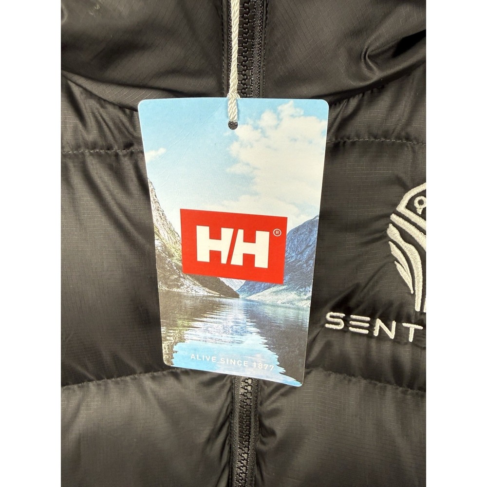 Helly Hansen Womens Essence Down Hooded Jacket Black Medium New 53818-990 *Logo* - Picture 3 of 13